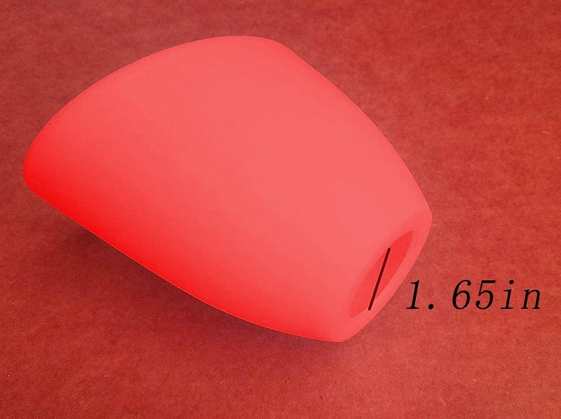 OTTOSEA Store 2 Pack Plastic Lampshade, 5.7 inch High, 4.1 inch Diameter, 1.65 inch Fitter, Replacement Plastic Lamp Shade for LED Floor Lamp [red] - Image 2